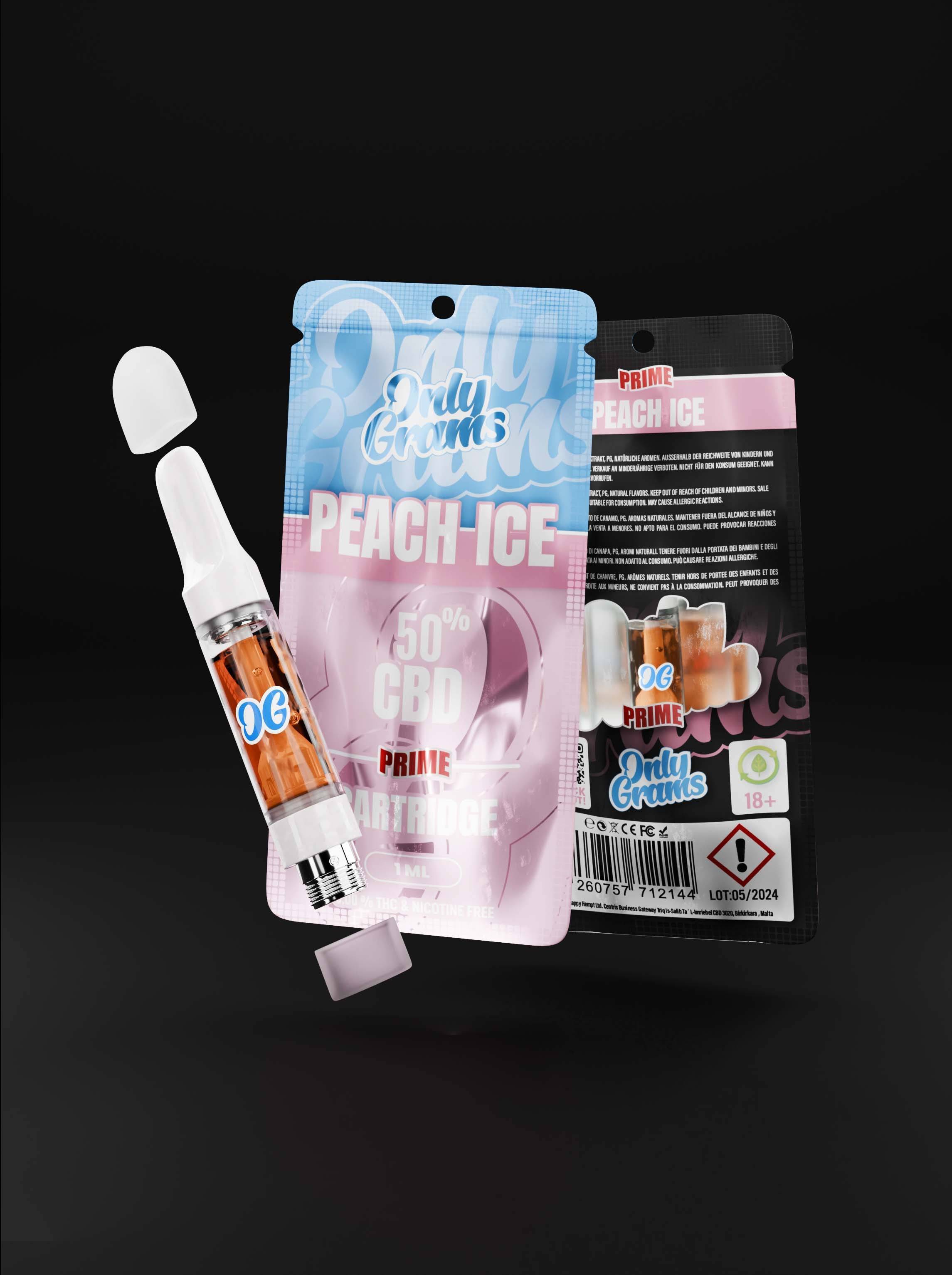 Peach Ice CBD Kartusche - OnlyGrams